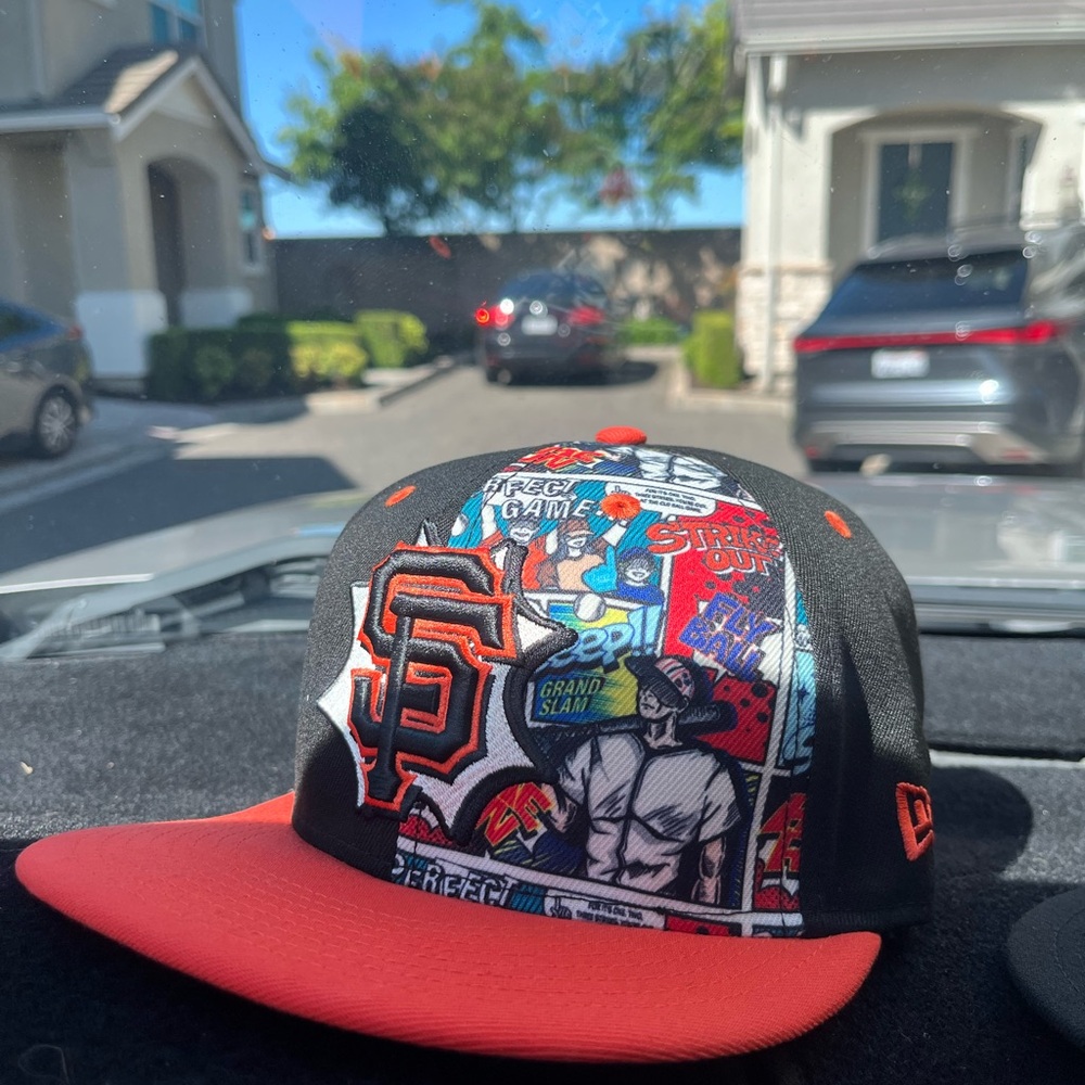 New Era San Francisco Giants Comic Panel Cap - Black & orange